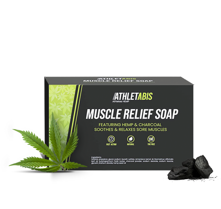 Hemp Charcoal Soap for Muscle Relief